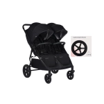 Silla de Paseo Gemelar Mast Twin X Onyx Ruedas Ligeras Lightweight Wheels