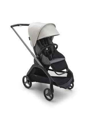 Silla Dragonfly de Bugaboo Base Graphito Asiento Gris Melange Capota Misty White