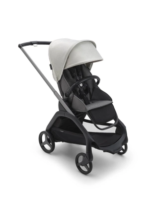 Silla Dragonfly de Bugaboo Base Graphito Asiento Gris Melange Capota Misty White