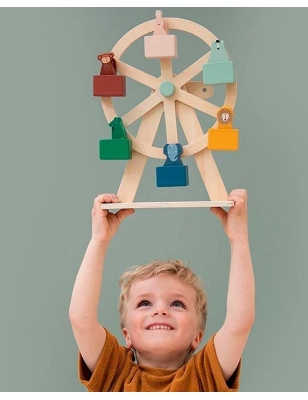 Noria de Madera con Animales Trixie