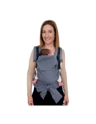 Mochila Portabebé Mei Carrier de Quokkababy Denim Blue