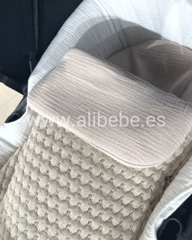 Saco Cuco Donatello Interior Bámbula Giraffa Bianca e Blu