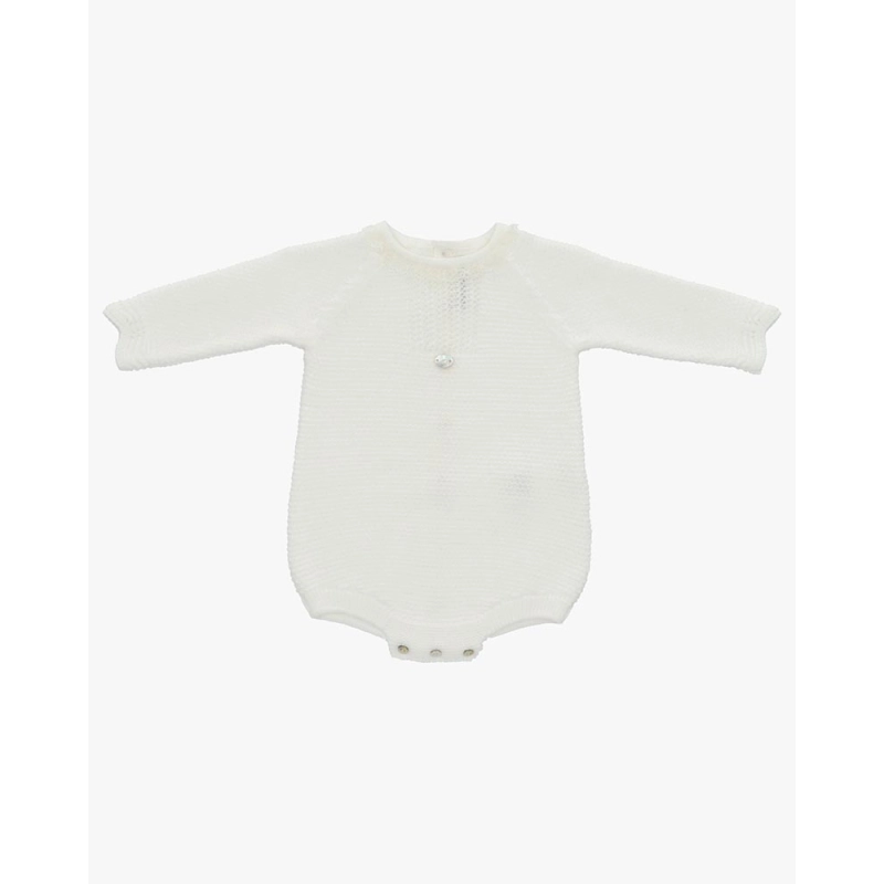 Pelele Punto Unisex Marfil De Martin Aranda