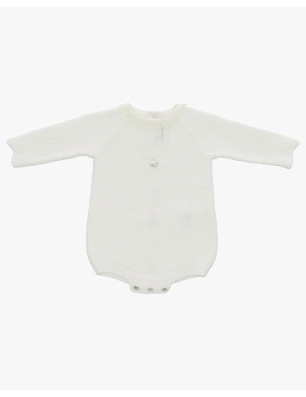 Pelele Punto Unisex Marfil De Martin Aranda