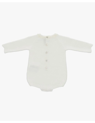 Pelele Punto Unisex Marfil De Martin Aranda
