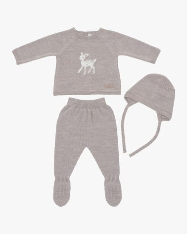 Conj.(Ju,Po,Ca) Bambi Niña Taupe De Martin Aranda