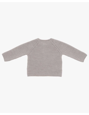 Cardigan Pto Unisex Taupe De Martin Aranda