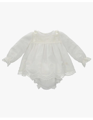 Conj.(V,Br) Tela Niña Marfil De Martin Aranda