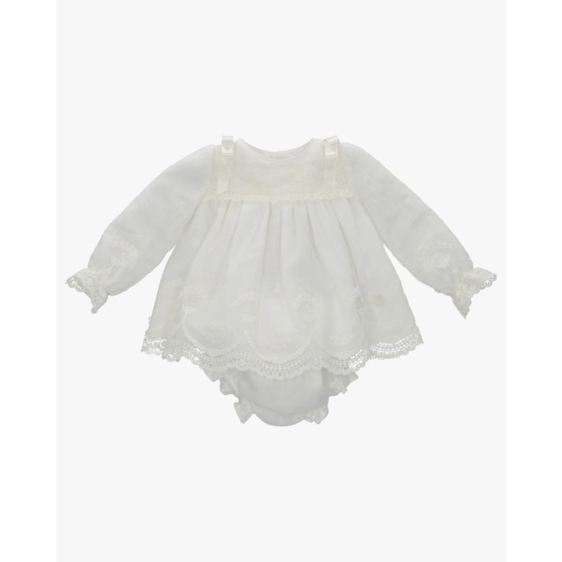 Conjunto Tela Niña Marfil De Martin Aranda