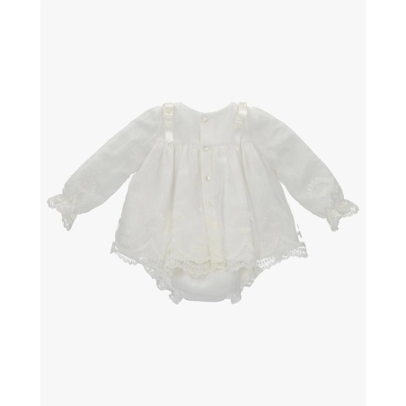 Conjunto Tela Niña Marfil De Martin Aranda