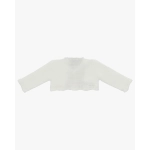 Cardigan Cuello Pico Corto Marfil De Martin Aranda