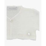 Cardigan Cuello Pico Corto Marfil De Martin Aranda