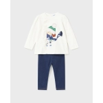 Conj. Leggings Knit Denim Mayoral