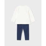 Conj. Leggings Knit Denim Mayoral
