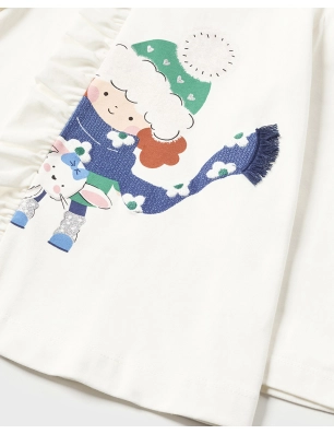 Conj. Leggings Knit Denim Mayoral