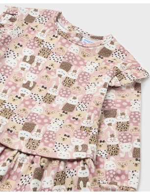 Vestido Felpa Estampado Mayoral