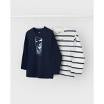 Set 2 Camisetas M/L Liso/Raya Mayoral