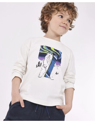 Camiseta M/L Oso Snow Mayoral