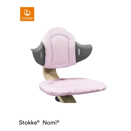 Cojín para Trona Stokke Nomi Gris / Rosa