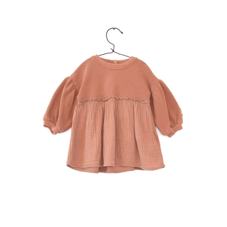 Vestido Tejidos Mixtos De Play Up