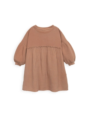 Vestido Tejidos Mixtos De Play Up