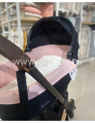 Funda cubre Capazo Bambula de Rosy Fuentes Rosa