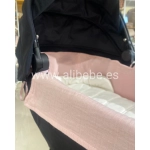 Funda cubre Capazo Bambula de Rosy Fuentes Rosa