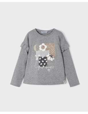 Camiseta M/L Serigrafia De Mayoral