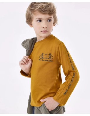 Camiseta M/L Print Mangas De Mayoral