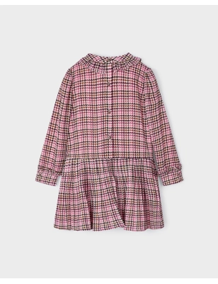 Vestido Cuadros Gasa De Mayoral