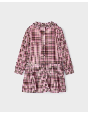 Vestido Cuadros Gasa De Mayoral