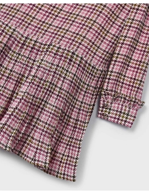 Vestido Cuadros Gasa De Mayoral