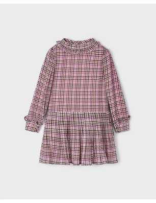 Vestido Cuadros Gasa De Mayoral