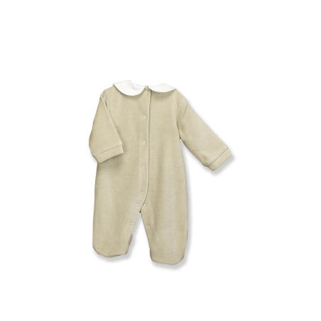 Pelele Abertura Trasera Canesu Cuello Bebe De Babidu