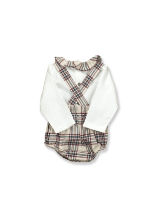 Pelele y Camisa Cuello Volante Xmas De Babidu
