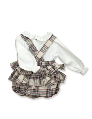 Conjunto Ranita y Camisa Cuello Volante Xmas De Babidu