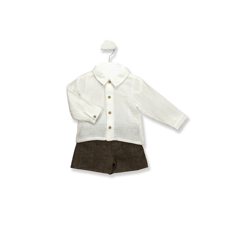 Conjunto Corto y Camisa Cuello Pico Brave De Babidu