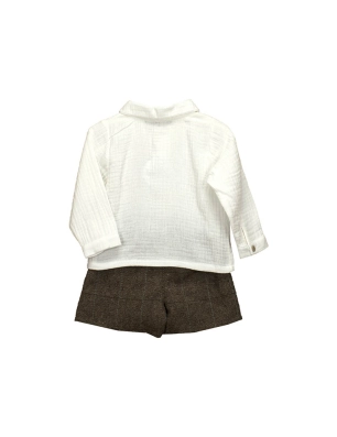 Conjunto Corto y Camisa Cuello Pico Brave De Babidu