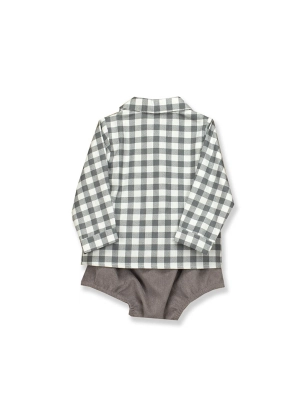 Conjunto Ranita y Camisa Cuello Bebe Cool De Babidu