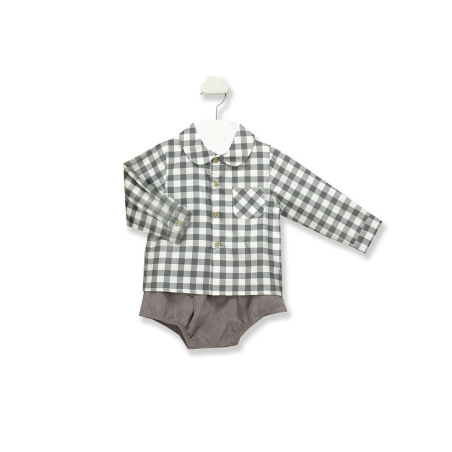 Conjunto Ranita y Camisa Cuello Bebe Cool De Babidu