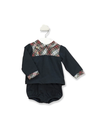 Conjunto Ranita y Camiseta Cuello Bebe Snow De Babidu