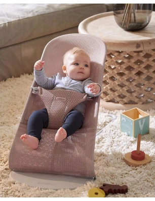 Hamaca Bliss Mesh de BabyBjörn Rosa Palo