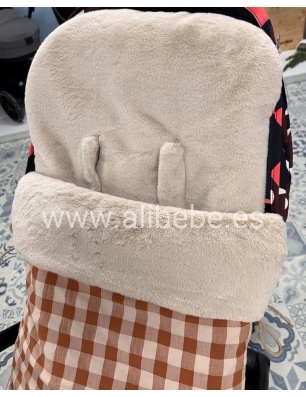 Saco Silla Buga Etna Interior Pelo de Giraffa Bianca e Blu