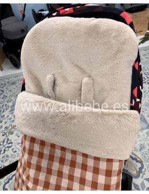 Saco Silla Buga Etna Interior Pelo de Giraffa Bianca e Blu