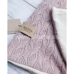 Manta XL Rita de Giraffa Bianca e Blu Nude