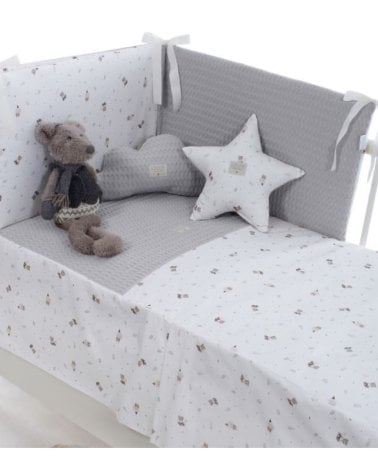 Colcha con Protector para Cuna Gaspar de Uzturre