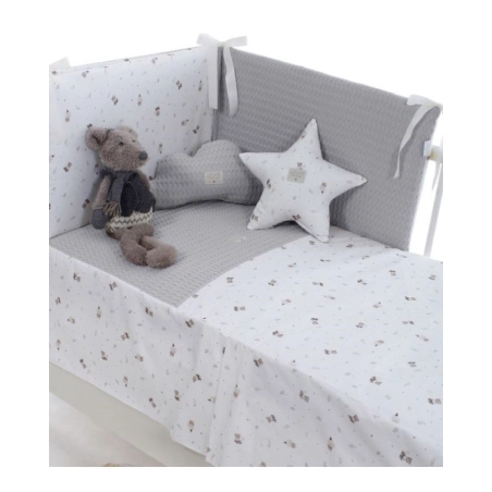 Colcha con Protector para Cuna Gaspar de Uzturre