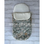Saco Cuco Candela de Giraffa Bianca e Blu Mint
