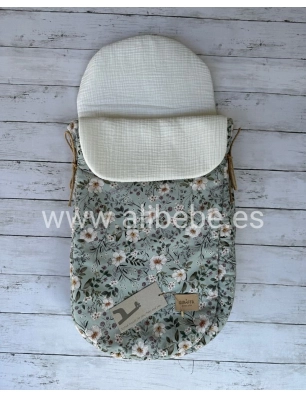 Saco Cuco Candela de Giraffa Bianca e Blu Mint