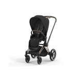 Cochecito 2 piezas Cybex Priam Sepia Black con Chasis Rosegold